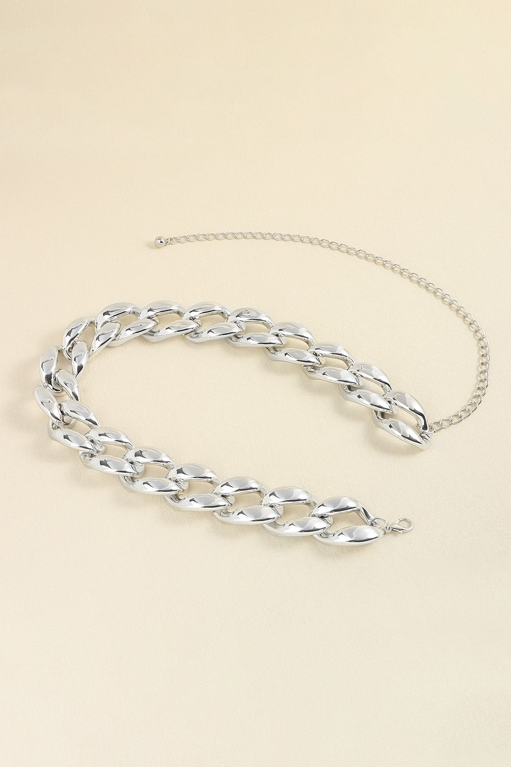 TFE: Broad Acrylic Link Chain Belt