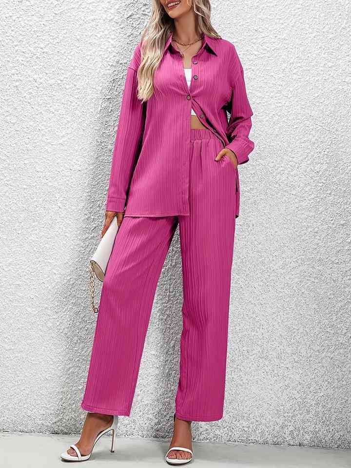 TFE: Whimsical Harmony Long Sleeve Shirt and Pants Set