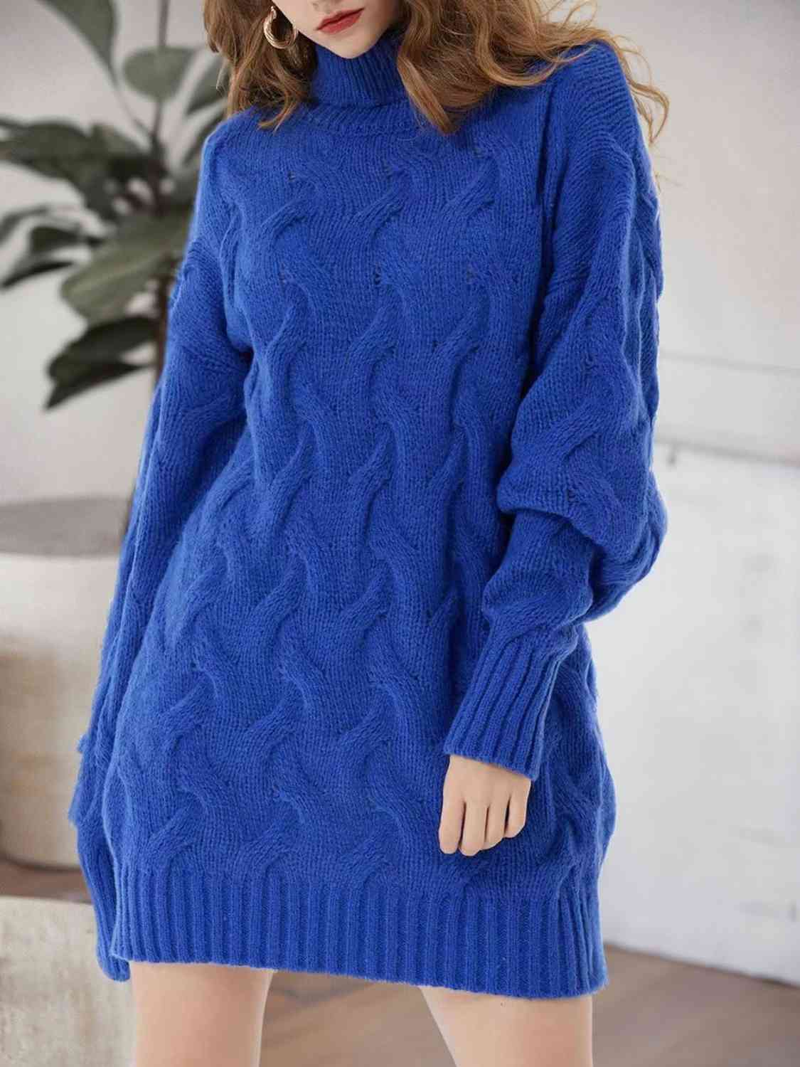 TFE: Knit Turtleneck Sweater Dress