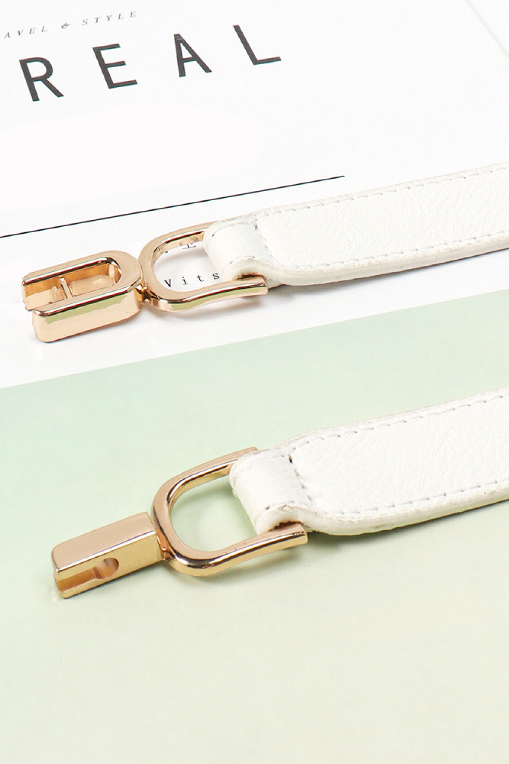 TFE: Stretchable Belt with Metal Clasp