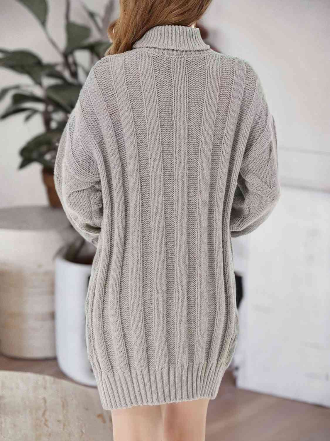 TFE: Knit Turtleneck Sweater Dress