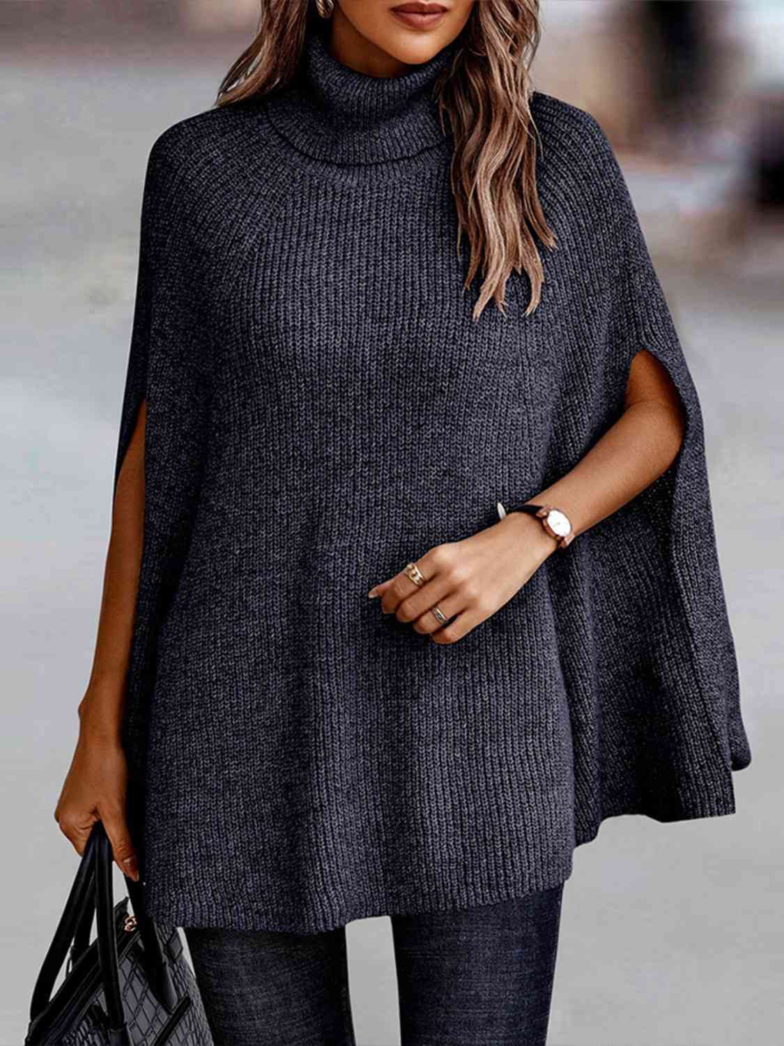 TFE: Dolman Dream Turtleneck Poncho