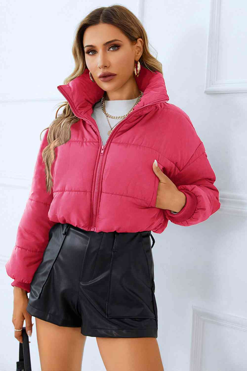 TFE: Zip-Up Winter Coat with Pockets