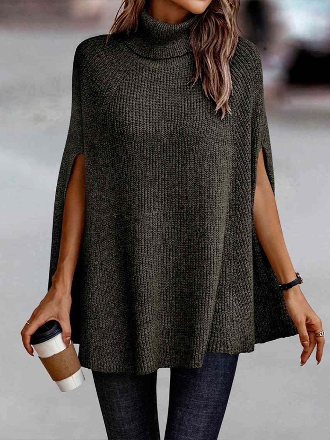 TFE: Dolman Dream Turtleneck Poncho