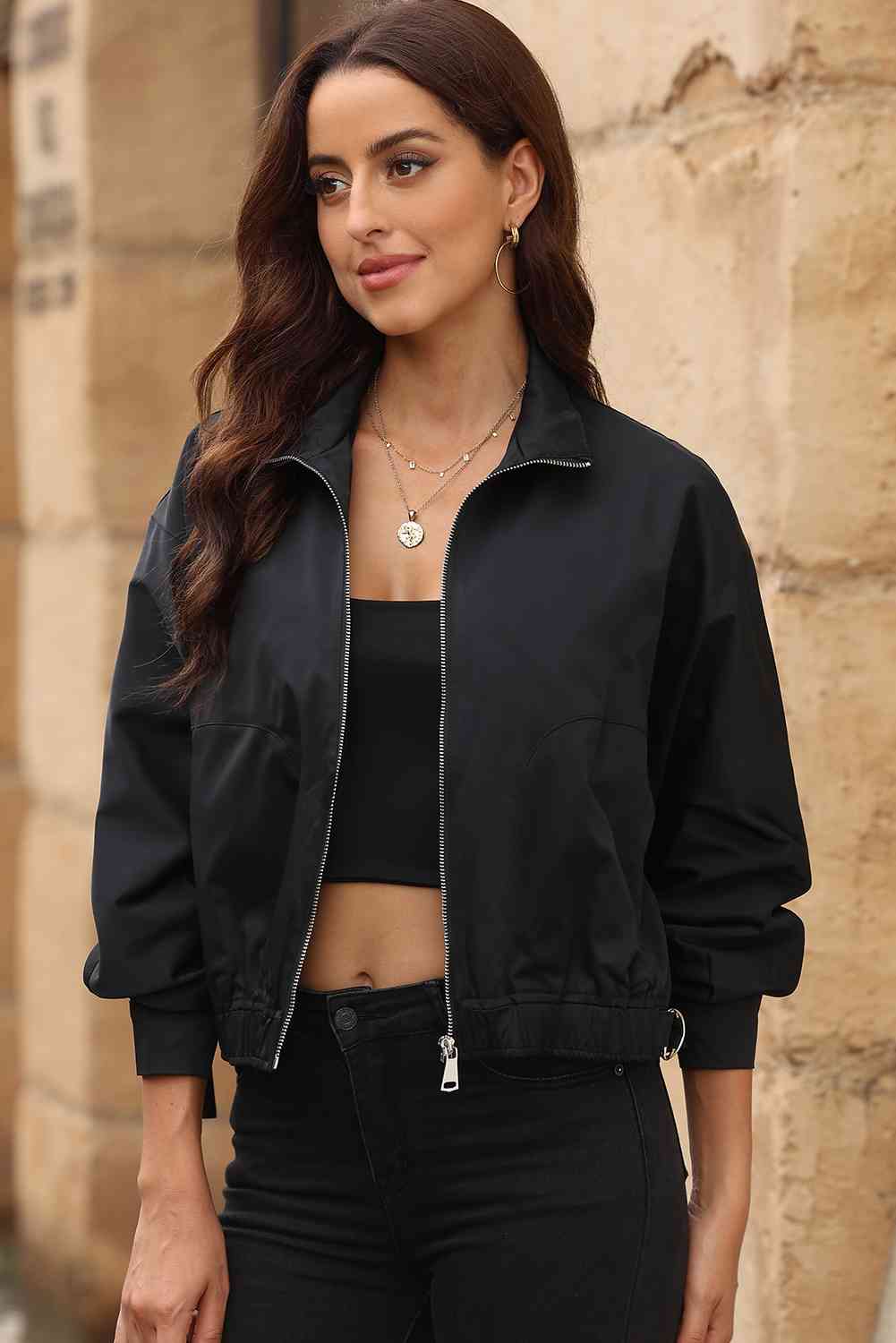 TFE: Zip-Up Collared Jacket