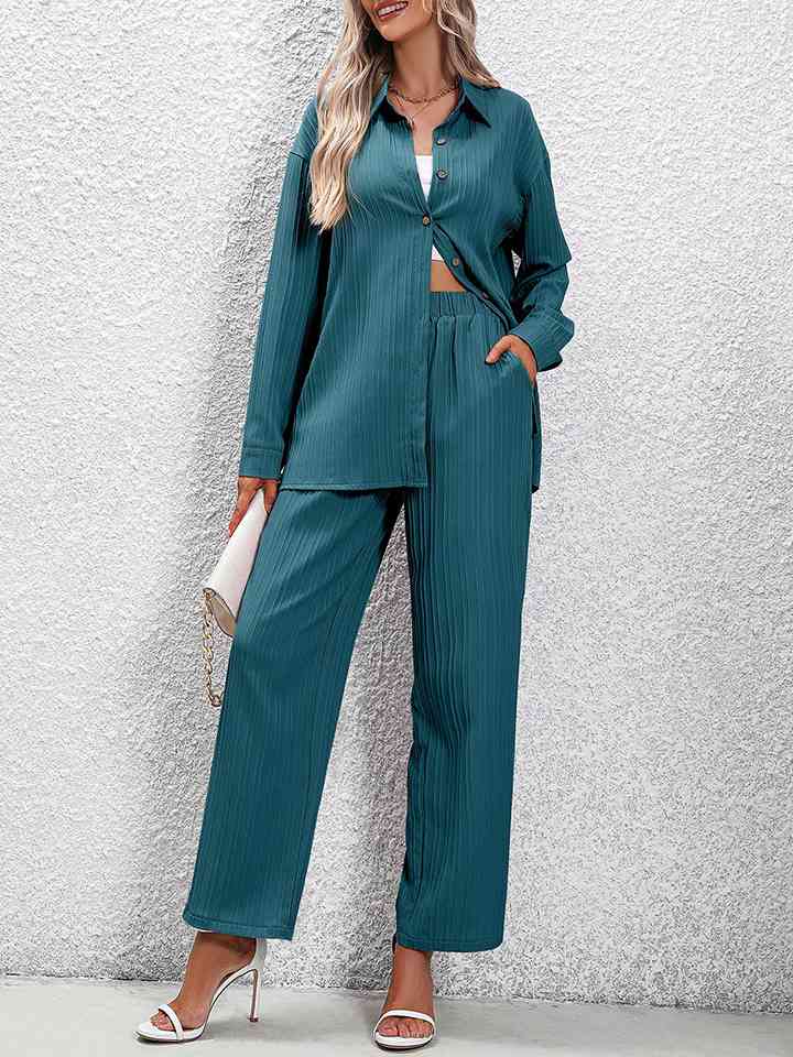 TFE: Whimsical Harmony Long Sleeve Shirt and Pants Set