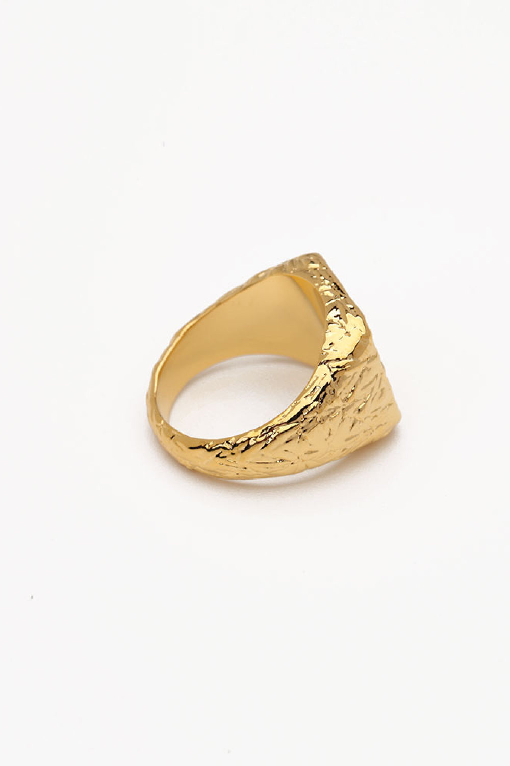 TFE: Textured Gold-Plated Ring