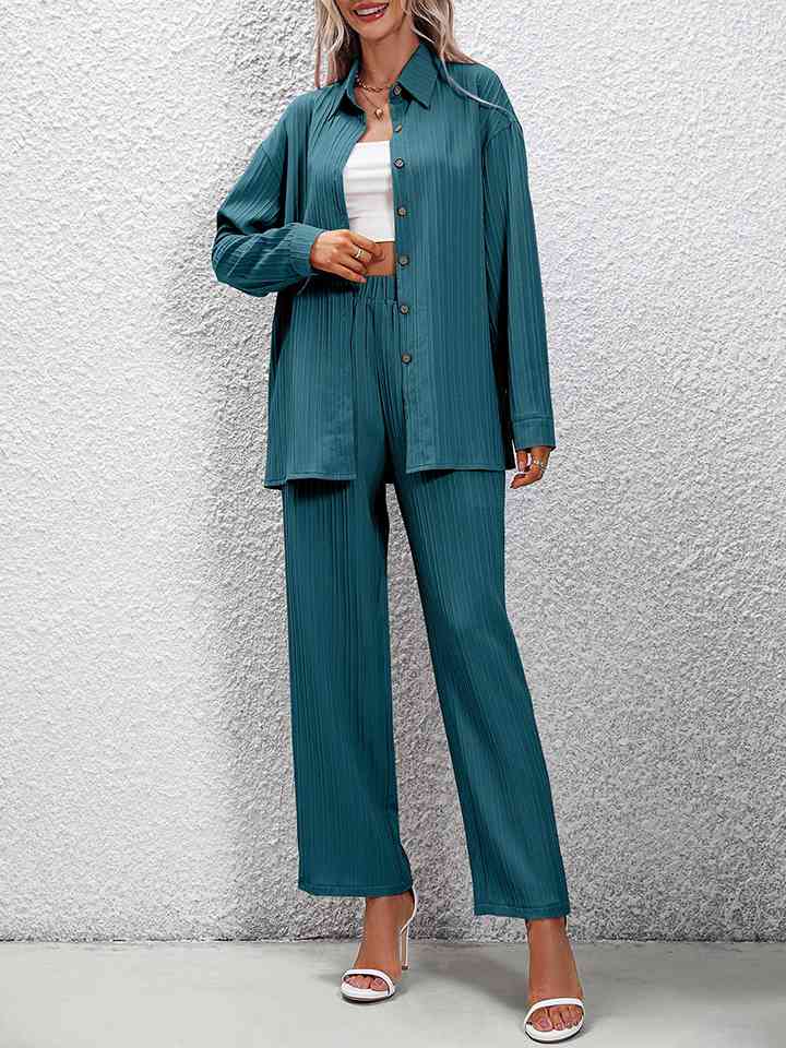 TFE: Whimsical Harmony Long Sleeve Shirt and Pants Set