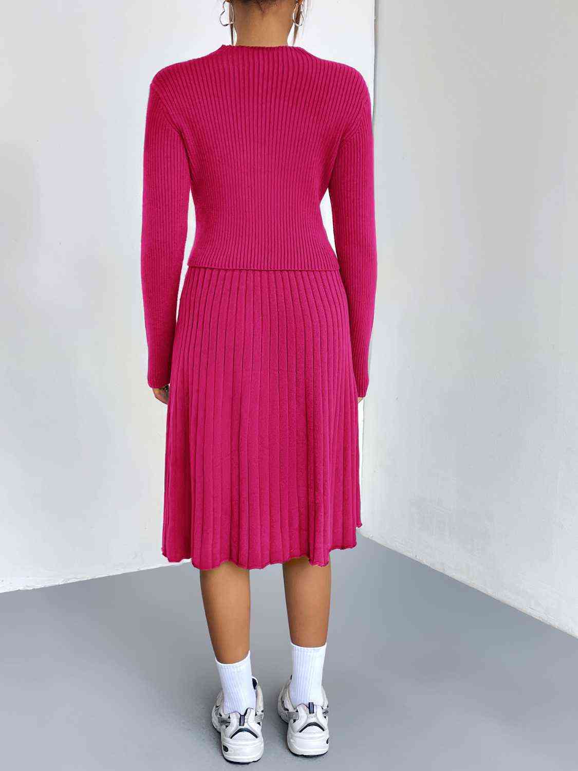 TFE: Rib-Knit Sweater and Skirt Set