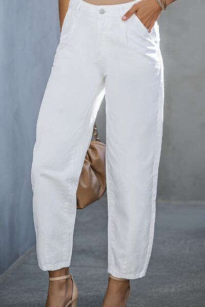 TFE: High-Waist Straight Jeans